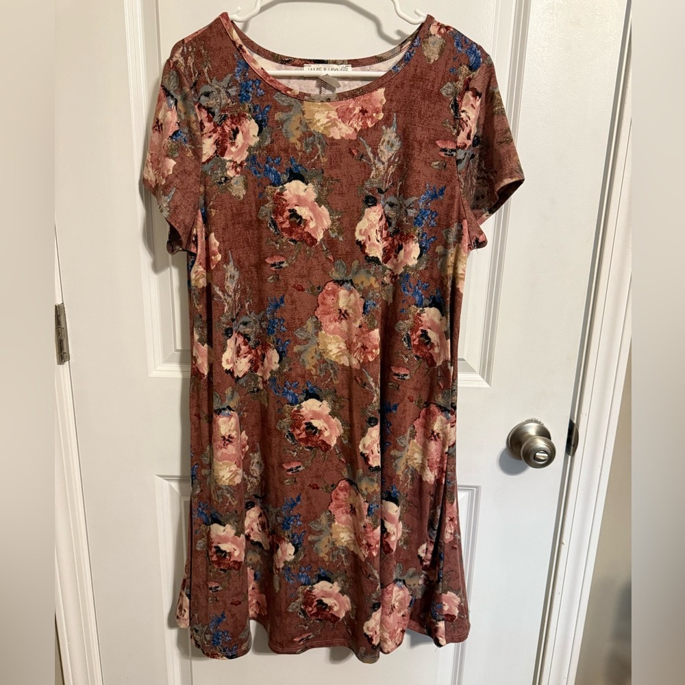 Floral Short Sleeve Dress